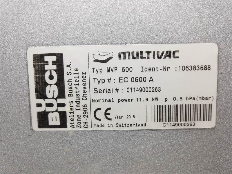 Компресор за въздух Multivac MVP600-EC0600A/106383688-Vacuum pump/Vaku: снимка 6