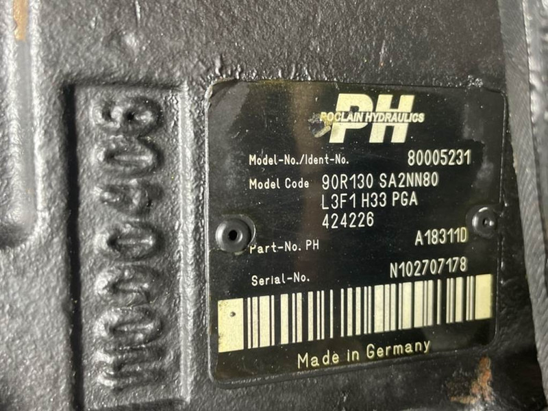 Poclain -Sauer Danfoss 90R130SA2NN80-Drive pump/Fahrpumpe - Хидравлика за Строителна техника: снимка 4 Poclain -Sauer Danfoss 90R130SA2NN80-Drive pump/Fahrpumpe - Хидравлика за Строителна техника: снимка 4