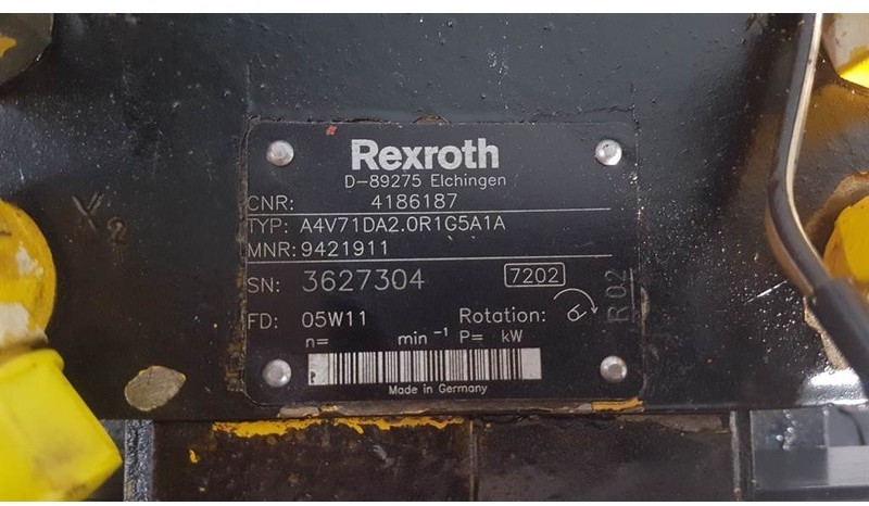 Rexroth A4V71DA2.0R1G5A1A -Ahlmann AZ18 - Drive pump - Хидравлика: снимка 4 Rexroth A4V71DA2.0R1G5A1A -Ahlmann AZ18 - Drive pump - Хидравлика: снимка 4