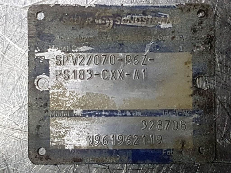 Sauer Sundstrand SPV2/070-R6Z-PS183-Drive pump/Fah - Хидравлика за Строителна техника: снимка 4 Sauer Sundstrand SPV2/070-R6Z-PS183-Drive pump/Fah - Хидравлика за Строителна техника: снимка 4