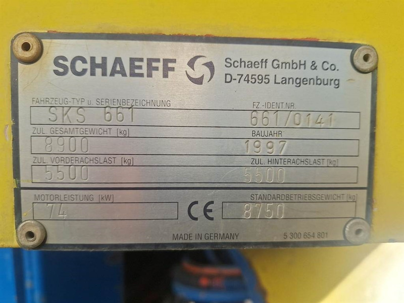 Schaeff SKS 661 - Колесен товарач: снимка 4 Schaeff SKS 661 - Колесен товарач: снимка 4