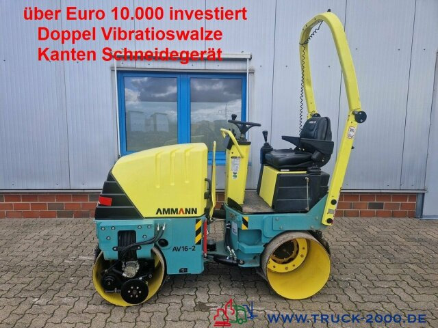 Ammann AV 16-2 Tandem Vibrationswalze Kanten Schneider - Валяк: снимка 1 Ammann AV 16-2 Tandem Vibrationswalze Kanten Schneider - Валяк: снимка 1