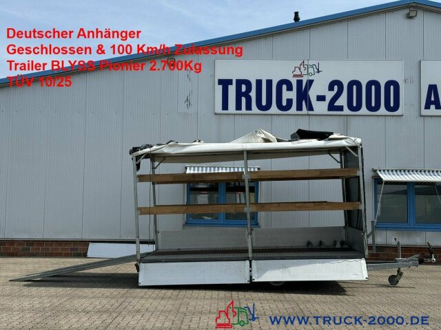 Blyss Pionier Trailer 2.700Kg GESCHLOSSEN 100 Km/h - Автовоз ремарке: снимка 1 Blyss Pionier Trailer 2.700Kg GESCHLOSSEN 100 Km/h - Автовоз ремарке: снимка 1
