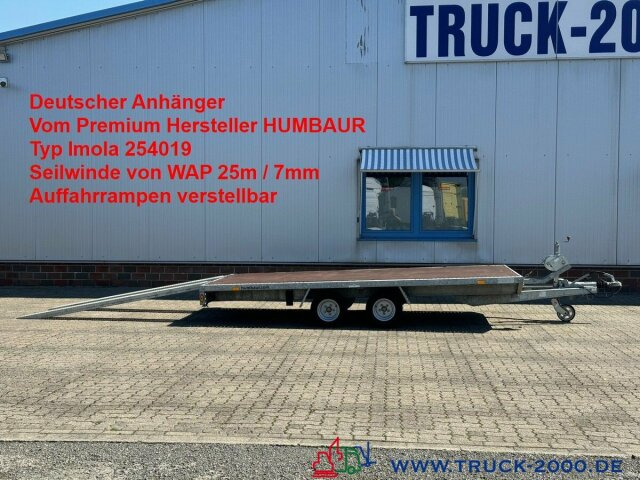 Автовоз ремарке Humbaur Imola Trailer 3000Kg+ Seilwinde 25m/7mm TÜV10/25: снимка 1