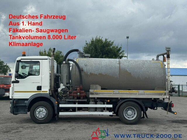 MAN TGM 15.250 Fäkalien- Saugwagen 8.000 Liter Klima - Каналопочистваща машина: снимка 1 MAN TGM 15.250 Fäkalien- Saugwagen 8.000 Liter Klima - Каналопочистваща машина: снимка 1
