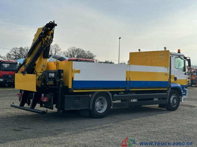 MAN TGM 18.250 Kran Hiab 099 gefaltet am Heck 1.Hand - Камион с кран, Бордови камион: снимка 1 MAN TGM 18.250 Kran Hiab 099 gefaltet am Heck 1.Hand - Камион с кран, Бордови камион: снимка 1