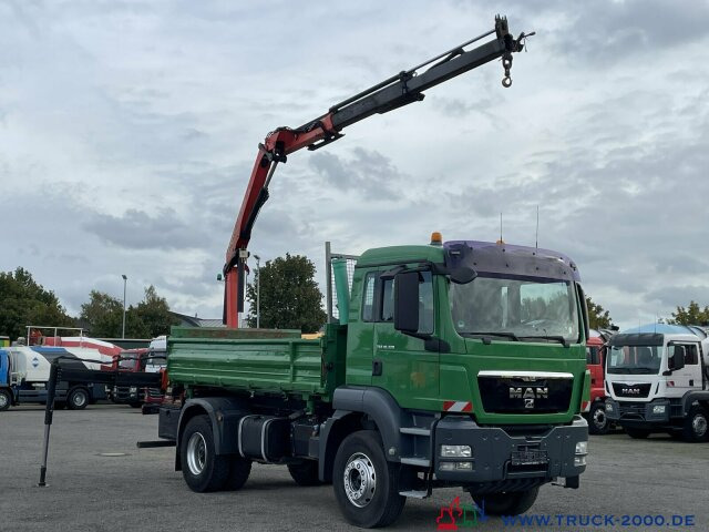 MAN TGS 18.320 Meiller Kipper-Palfinger Kran-1. Hand - Самосвал камион, Камион с кран: снимка 5 MAN TGS 18.320 Meiller Kipper-Palfinger Kran-1. Hand - Самосвал камион, Камион с кран: снимка 5