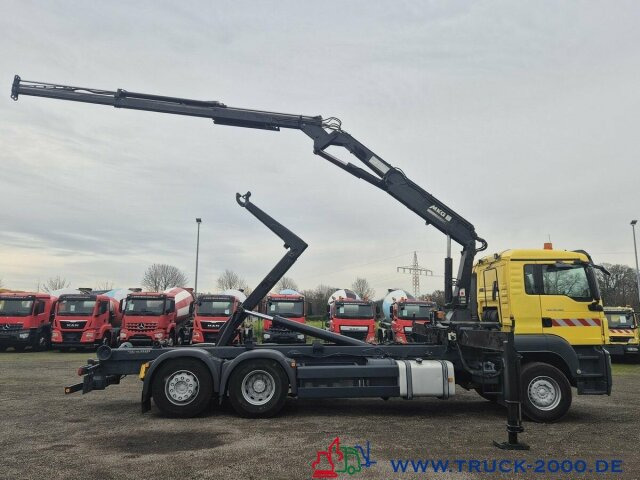 Мултилифт с кука камион, Камион с кран MAN TGS 26.320 Meiller RK 2070+ Kran MKG HLK 177+FB: снимка 6
