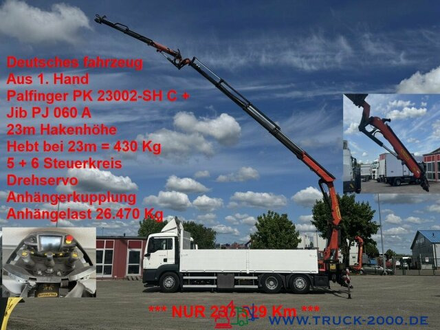 MAN TGS 26.400 PK 23002 mit Jib 23m Hakenhöhe 237TKM - Бордови камион, Камион с кран: снимка 1 MAN TGS 26.400 PK 23002 mit Jib 23m Hakenhöhe 237TKM - Бордови камион, Камион с кран: снимка 1