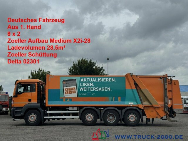 MAN TGS 35.360 8x2 Zoeller 29m³ Medium Schüttung 1.3 - Боклукчийска кола: снимка 1 MAN TGS 35.360 8x2 Zoeller 29m³ Medium Schüttung 1.3 - Боклукчийска кола: снимка 1
