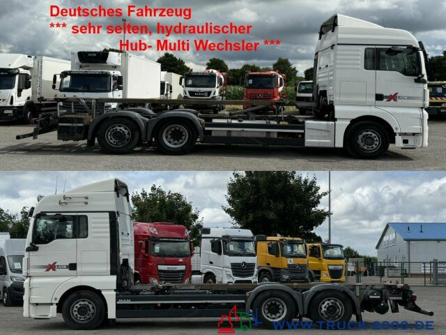 MAN TGX 26.480 XLX Haus Bett hydr Hub Multi Wechsler - Контейнеровоз/ Сменна каросерия камион: снимка 1 MAN TGX 26.480 XLX Haus Bett hydr Hub Multi Wechsler - Контейнеровоз/ Сменна каросерия камион: снимка 1