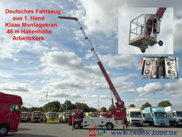 Mercedes-Benz 1529 Klaas Dachdecker Montagekran Hakenhöhe 46 M - Кран за всякакви терени: снимка 1 Mercedes-Benz 1529 Klaas Dachdecker Montagekran Hakenhöhe 46 M - Кран за всякакви терени: снимка 1