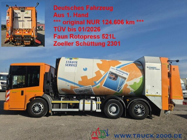 Mercedes-Benz 2635 NGE Faun Rotopress 521L Zoeller Schüttung - Боклукчийска кола: снимка 1 Mercedes-Benz 2635 NGE Faun Rotopress 521L Zoeller Schüttung - Боклукчийска кола: снимка 1