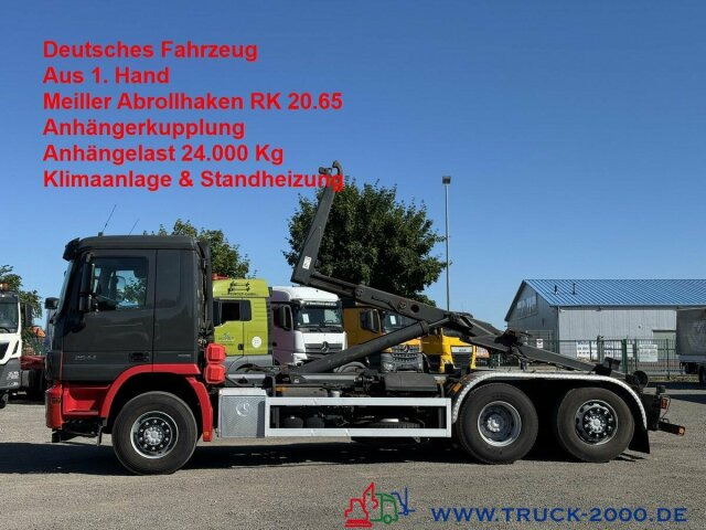 Mercedes-Benz Actros 2544 6x2 Meiller RK 20.65 AHK 24.000 Kg - Мултилифт с кука камион: снимка 1 Mercedes-Benz Actros 2544 6x2 Meiller RK 20.65 AHK 24.000 Kg - Мултилифт с кука камион: снимка 1