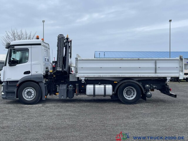Самосвал камион, Камион с кран Mercedes-Benz Antos 1830 Hiab X-HIDUO138E2 Kran +FB 5+6 Kreis: снимка 15