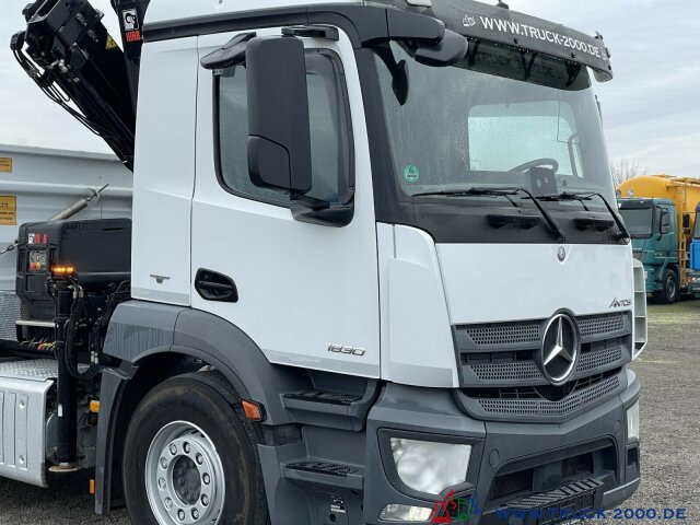 Самосвал камион, Камион с кран Mercedes-Benz Antos 1830 Hiab X-HIDUO138E2 Kran +FB 5+6 Kreis: снимка 14