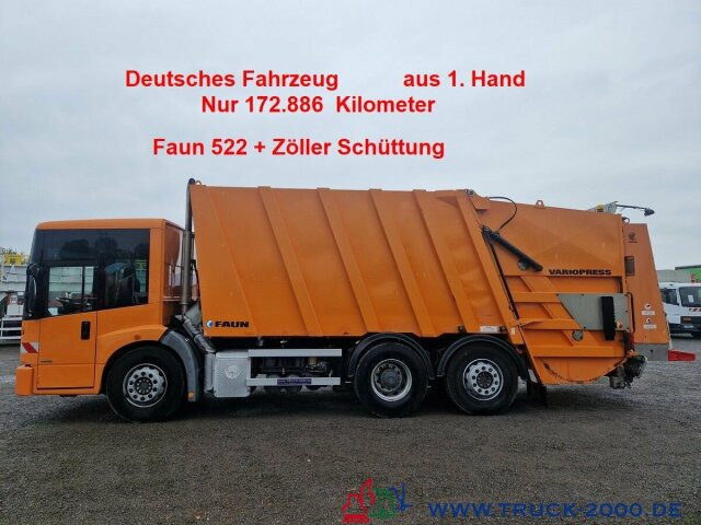 Боклукчийска кола За превоз на боклук Mercedes-Benz Econic 2633 Faun Variopress 522 Zöller Schüttung: снимка 1