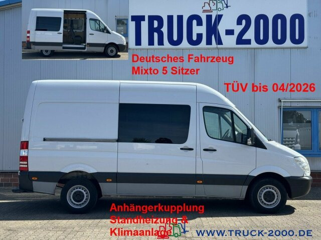 Mercedes-Benz Sprinter 213 Mixto 5 Sitzer Klima Standhzg. AHK - Малък ван: снимка 1 Mercedes-Benz Sprinter 213 Mixto 5 Sitzer Klima Standhzg. AHK - Малък ван: снимка 1