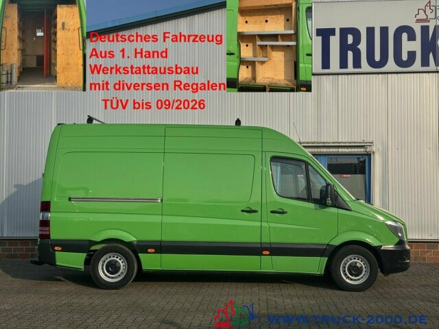 Mercedes-Benz Sprinter 316 Hoch + Lang + Werkstattausbau Klima - Товарен бус: снимка 1 Mercedes-Benz Sprinter 316 Hoch + Lang + Werkstattausbau Klima - Товарен бус: снимка 1