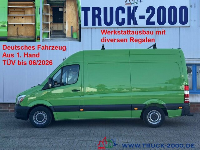 Mercedes-Benz Sprinter 316 Hoch + Lang + Werkstattausbau Klima - Товарен бус: снимка 1 Mercedes-Benz Sprinter 316 Hoch + Lang + Werkstattausbau Klima - Товарен бус: снимка 1