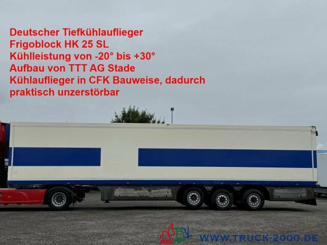 TTT Tiefkühler 30t. Nutzlast Frigoblock HK 25 SL - Рефрижератор полуремарке: снимка 1 TTT Tiefkühler 30t. Nutzlast Frigoblock HK 25 SL - Рефрижератор полуремарке: снимка 1