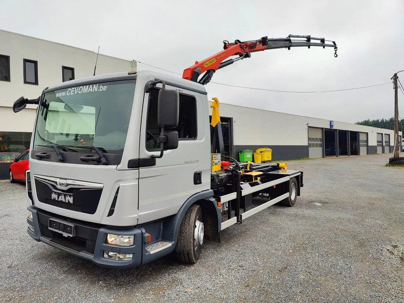 MAN TGL 12.250 Container + Palfinger PK5001 Remote - Мултилифт с кука камион, Камион с кран: снимка 1 MAN TGL 12.250 Container + Palfinger PK5001 Remote - Мултилифт с кука камион, Камион с кран: снимка 1