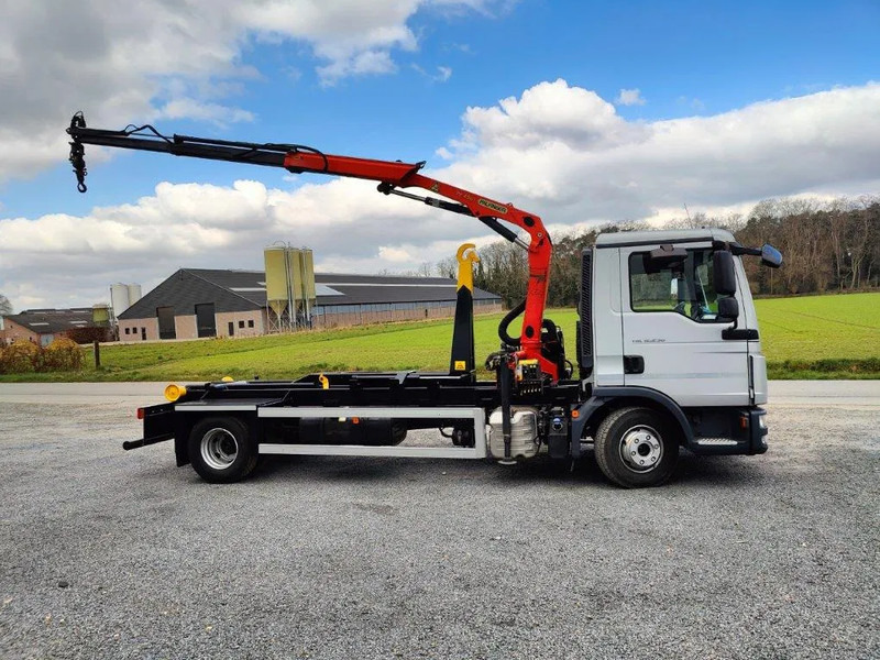 MAN TGL 12.250 Containersysteem Jimeca met kraan Palfinger PK4501 - Мултилифт с кука камион, Камион с кран: снимка 4 MAN TGL 12.250 Containersysteem Jimeca met kraan Palfinger PK4501 - Мултилифт с кука камион, Камион с кран: снимка 4