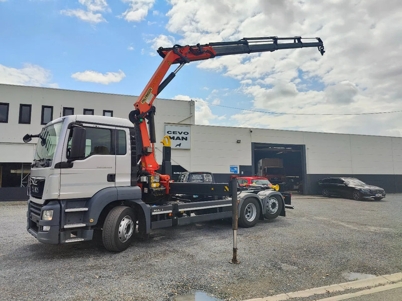 MAN TGS 26.420 Container / Palfinger PK18002 - Мултилифт с кука камион, Камион с кран: снимка 1 MAN TGS 26.420 Container / Palfinger PK18002 - Мултилифт с кука камион, Камион с кран: снимка 1