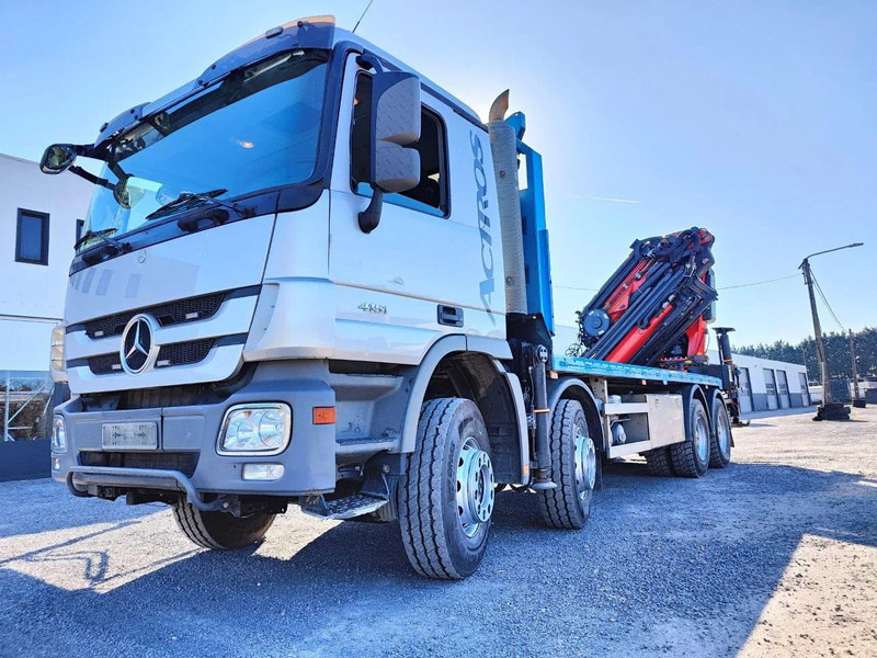 Mercedes-Benz Actros 4151 V8 8x4 roofcrane / dachdecker Palfinger PK78002 + Flyjib PJ170 - Бордови камион, Камион с кран: снимка 1 Mercedes-Benz Actros 4151 V8 8x4 roofcrane / dachdecker Palfinger PK78002 + Flyjib PJ170 - Бордови камион, Камион с кран: снимка 1