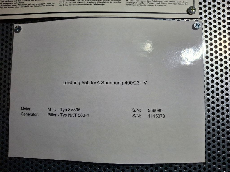 Електрогенератор MTU (MERCEDES-BENZ) 8V396: снимка 7
