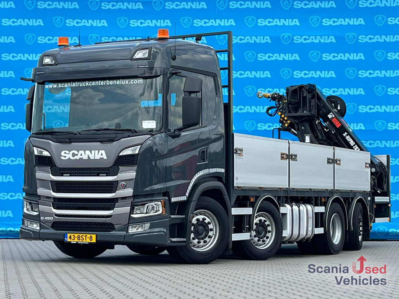 Бордови камион SCANIA G 450 B8x2*6NB DIFF-L HIAB X-HIPRO 262 EP-4: снимка 12