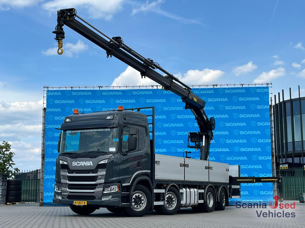 SCANIA G 450 B8x2*6NB DIFF-L HIAB X-HIPRO 262 EP-4 - Бордови камион: снимка 1 SCANIA G 450 B8x2*6NB DIFF-L HIAB X-HIPRO 262 EP-4 - Бордови камион: снимка 1