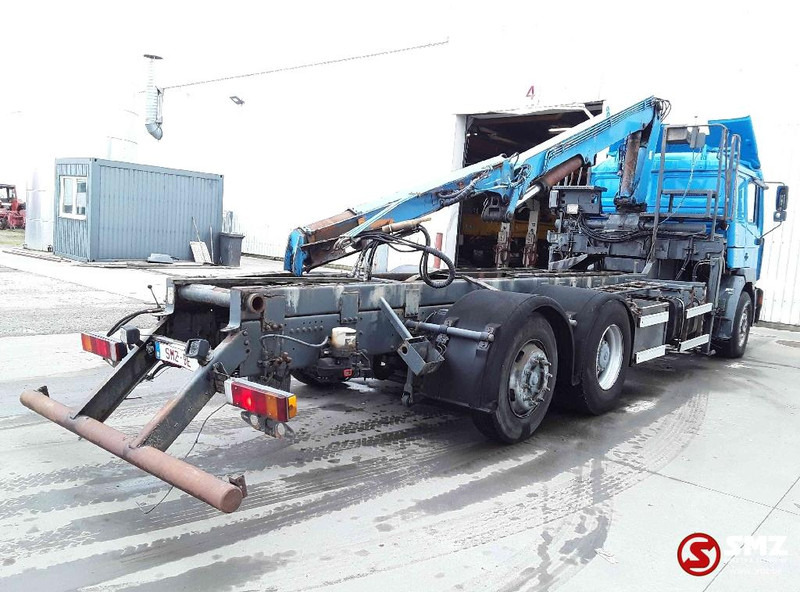 Бордови камион, Камион с кран MAN 26.403 Atlas 140.1vA19: снимка 11