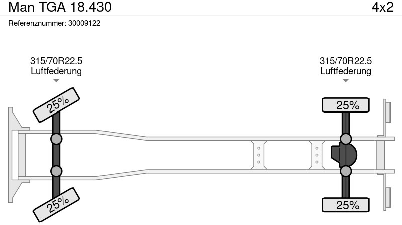 Контейнеровоз/ Сменна каросерия камион MAN TGA 18.430: снимка 13