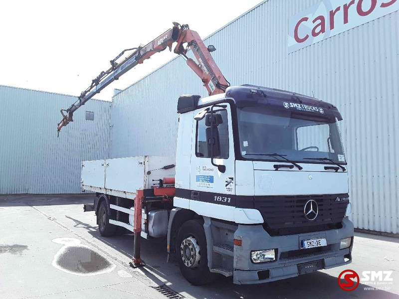 Mercedes-Benz Actros 1831 Atlas Ak140.1A4+remote lames steel 165000km - Бордови камион, Камион с кран: снимка 1 Mercedes-Benz Actros 1831 Atlas Ak140.1A4+remote lames steel 165000km - Бордови камион, Камион с кран: снимка 1