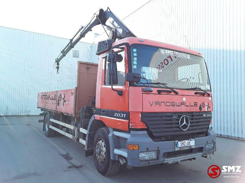 Mercedes-Benz Actros 2031 atlas 144b3 remote lames - Бордови камион, Камион с кран: снимка 1 Mercedes-Benz Actros 2031 atlas 144b3 remote lames - Бордови камион, Камион с кран: снимка 1