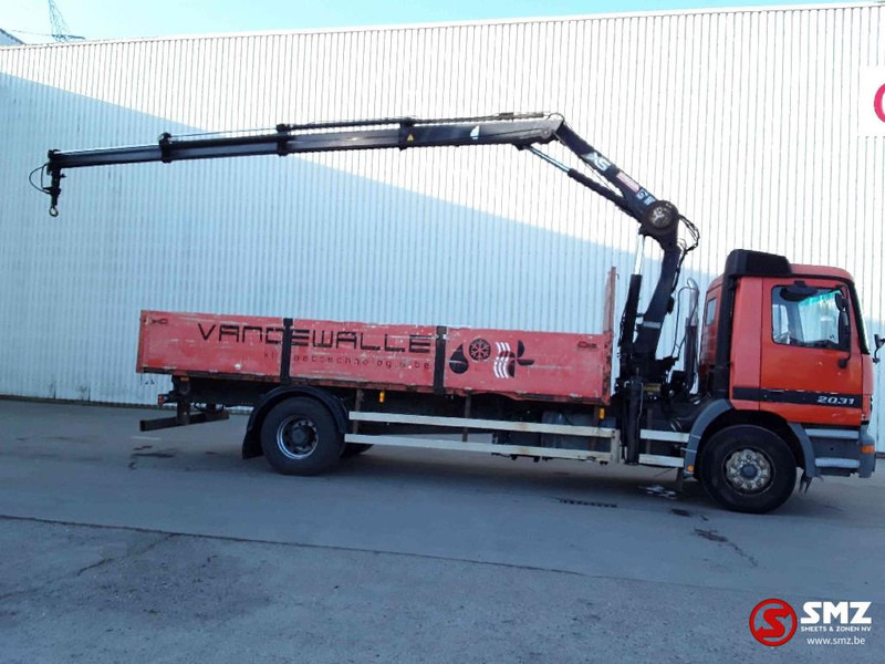 Mercedes-Benz Actros 2031 atlas 144b3 remote lames - Бордови камион, Камион с кран: снимка 3 Mercedes-Benz Actros 2031 atlas 144b3 remote lames - Бордови камион, Камион с кран: снимка 3