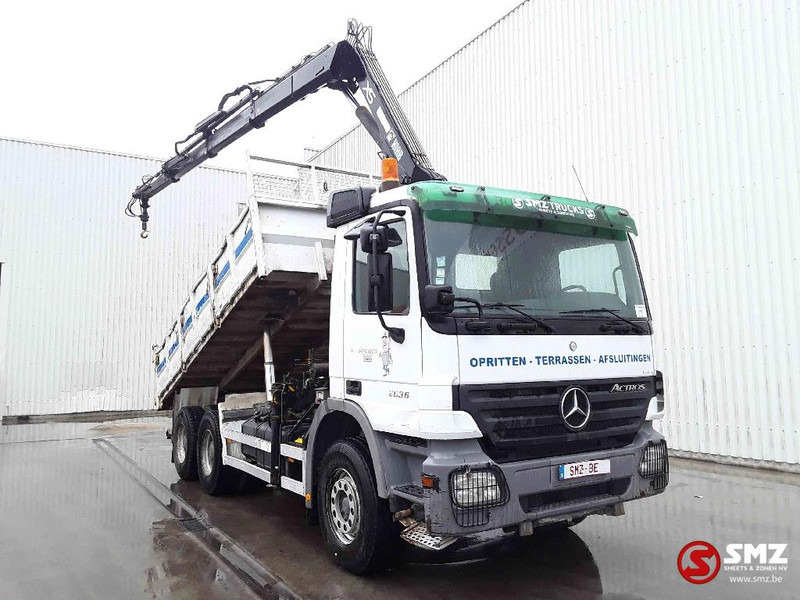 Mercedes-Benz Actros 2636 hiab 166e3 - Самосвал камион, Камион с кран: снимка 1 Mercedes-Benz Actros 2636 hiab 166e3 - Самосвал камион, Камион с кран: снимка 1