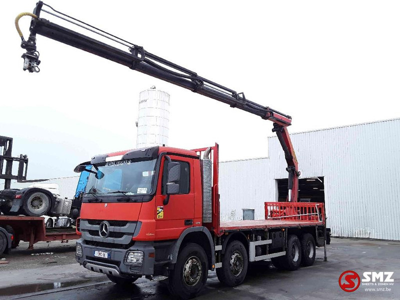 Mercedes-Benz Actros 4144 Palfinger Pk22002Eh 4 ext remote - Бордови камион, Камион с кран: снимка 4 Mercedes-Benz Actros 4144 Palfinger Pk22002Eh 4 ext remote - Бордови камион, Камион с кран: снимка 4