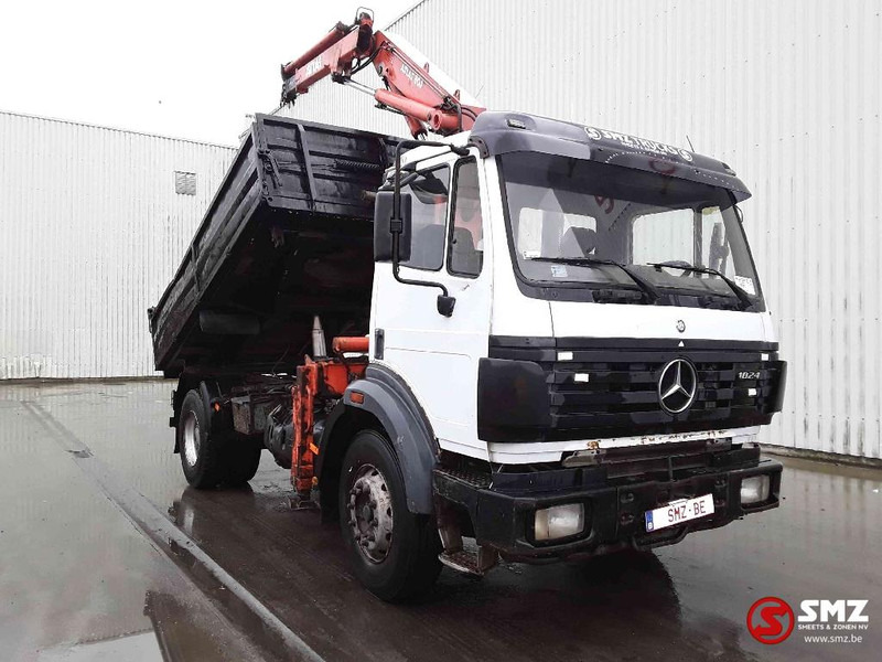 Mercedes-Benz SK 1824 lames grue Atlas Ak 80-1 - Самосвал камион, Камион с кран: снимка 1 Mercedes-Benz SK 1824 lames grue Atlas Ak 80-1 - Самосвал камион, Камион с кран: снимка 1