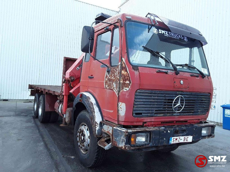 Mercedes-Benz SK 2635 6x4 +marrel 1703 - Бордови камион, Камион с кран: снимка 1 Mercedes-Benz SK 2635 6x4 +marrel 1703 - Бордови камион, Камион с кран: снимка 1