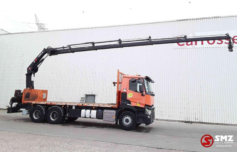 Renault C 430 Hiab 188_es 5+remote - Бордови камион, Камион с кран: снимка 4 Renault C 430 Hiab 188_es 5+remote - Бордови камион, Камион с кран: снимка 4