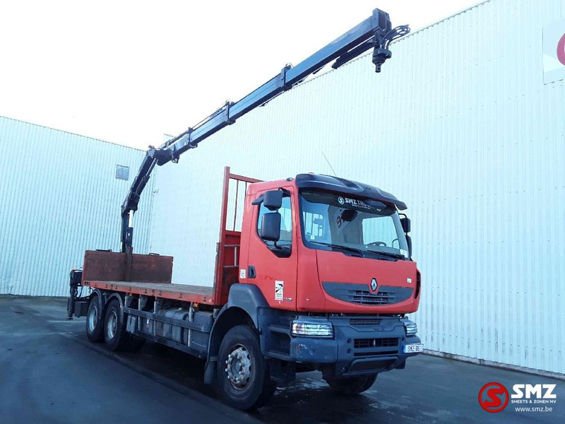 Renault Kerax 430 Hiab 166B_3-remote - Бордови камион, Камион с кран: снимка 1 Renault Kerax 430 Hiab 166B_3-remote - Бордови камион, Камион с кран: снимка 1