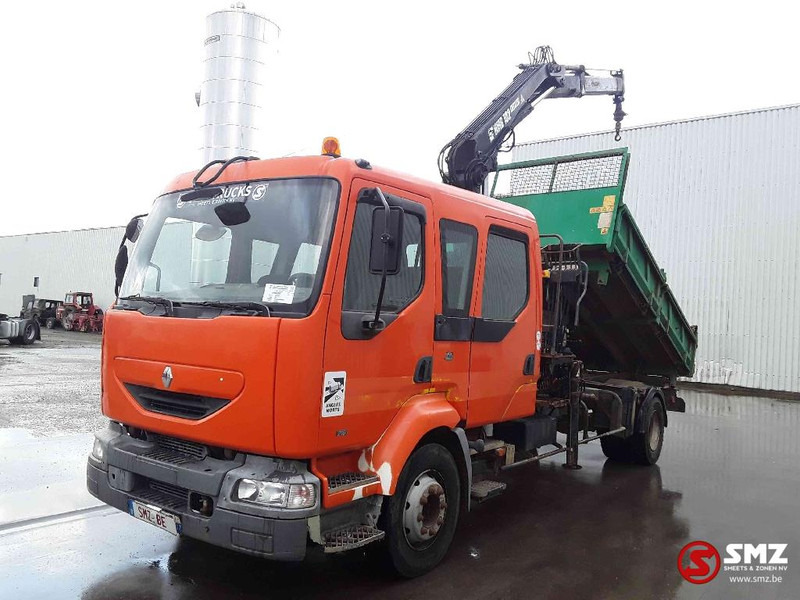 Renault Midlum 210 Hiab 102 manual pump - Самосвал камион, Камион с кран: снимка 3 Renault Midlum 210 Hiab 102 manual pump - Самосвал камион, Камион с кран: снимка 3