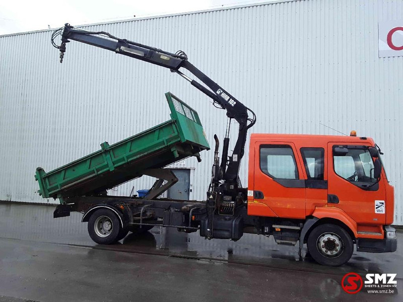 Renault Midlum 210 Hiab 102 manual pump - Самосвал камион, Камион с кран: снимка 4 Renault Midlum 210 Hiab 102 manual pump - Самосвал камион, Камион с кран: снимка 4