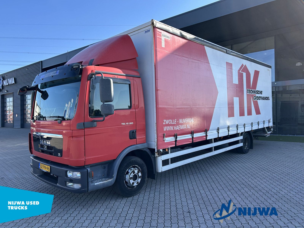 MAN TGL 12.180 4x2 Roldeur + Laadklep - Камион с брезент: снимка 1 MAN TGL 12.180 4x2 Roldeur + Laadklep - Камион с брезент: снимка 1