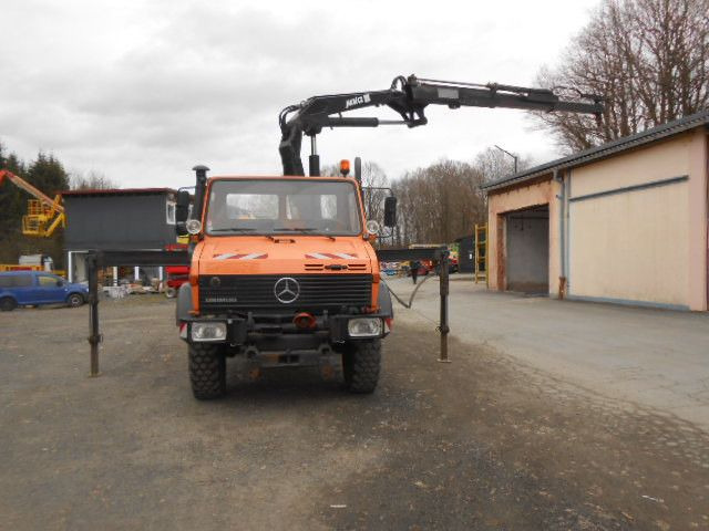 Mercedes-Benz U1450 427/11 mit Kran - Самосвал камион, Камион с кран: снимка 3 Mercedes-Benz U1450 427/11 mit Kran - Самосвал камион, Камион с кран: снимка 3