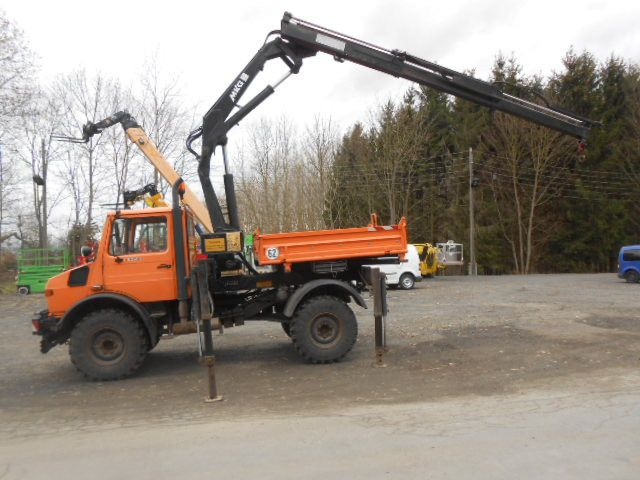 Mercedes-Benz U1450 427/11 mit Kran - Самосвал камион, Камион с кран: снимка 2 Mercedes-Benz U1450 427/11 mit Kran - Самосвал камион, Камион с кран: снимка 2