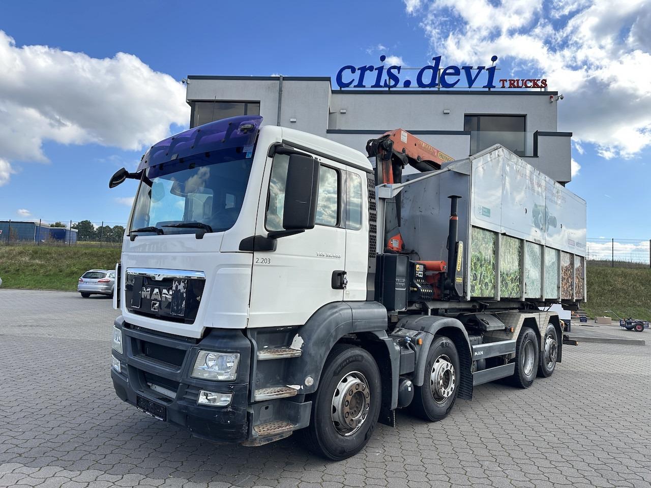 MAN TGS 35.400 8x2 Intarder PK 16502 Glasmulde - Мултилифт с кука камион, Камион с кран: снимка 1 MAN TGS 35.400 8x2 Intarder PK 16502 Glasmulde - Мултилифт с кука камион, Камион с кран: снимка 1