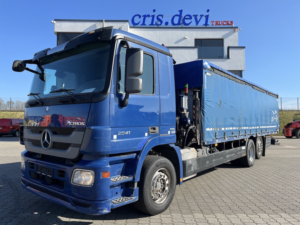 Mercedes-Benz 2541 6x2 Atlas 135.2E Pritsche 8,20 m - Камион с брезент, Камион с кран: снимка 1 Mercedes-Benz 2541 6x2 Atlas 135.2E Pritsche 8,20 m - Камион с брезент, Камион с кран: снимка 1